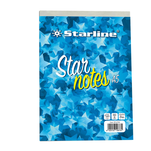 Blocco Note A5 15x21cm 5mm 60gr 60Fg StarNotes Starline